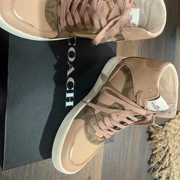 Coach C230 Signature High Tops size 9 - Picture 2 of 3